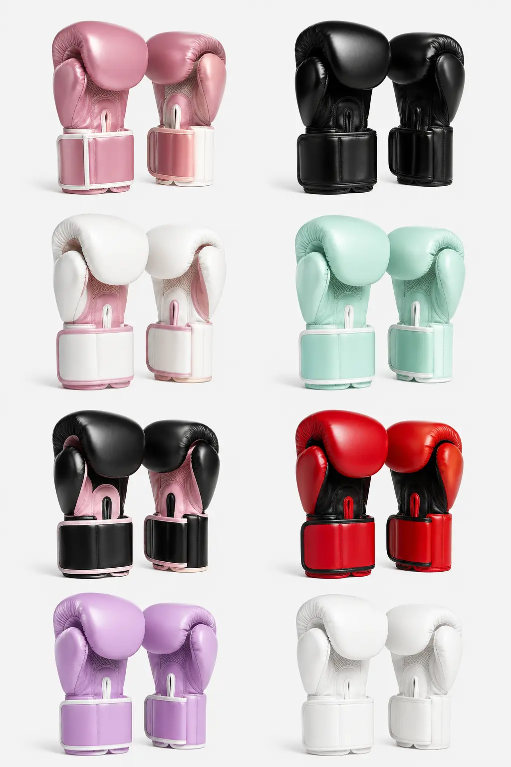 Boxing gloves color options